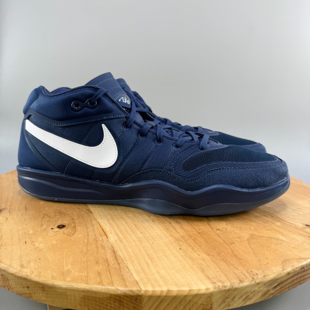 Nike Zoom GT Hustle 2 TB Mens Size 15 Basketball Shoes Navy White DX9190-401 NEW